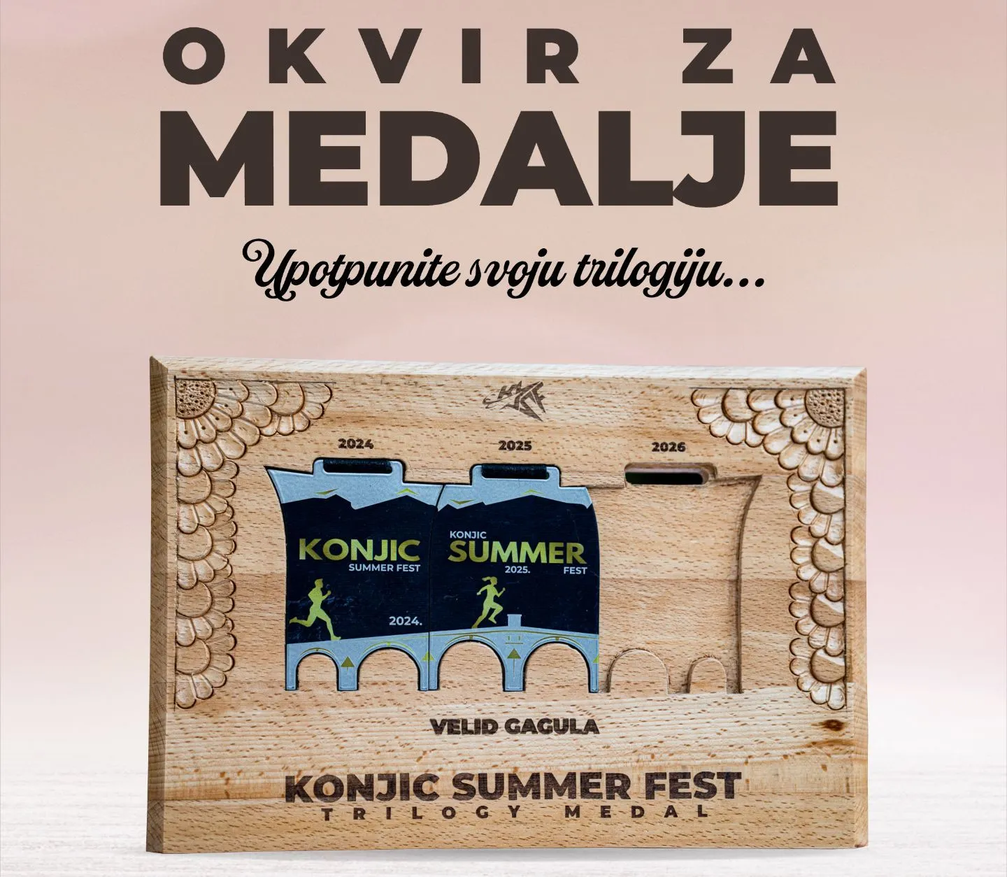 Okvir za medalje Konjic Summer Fest